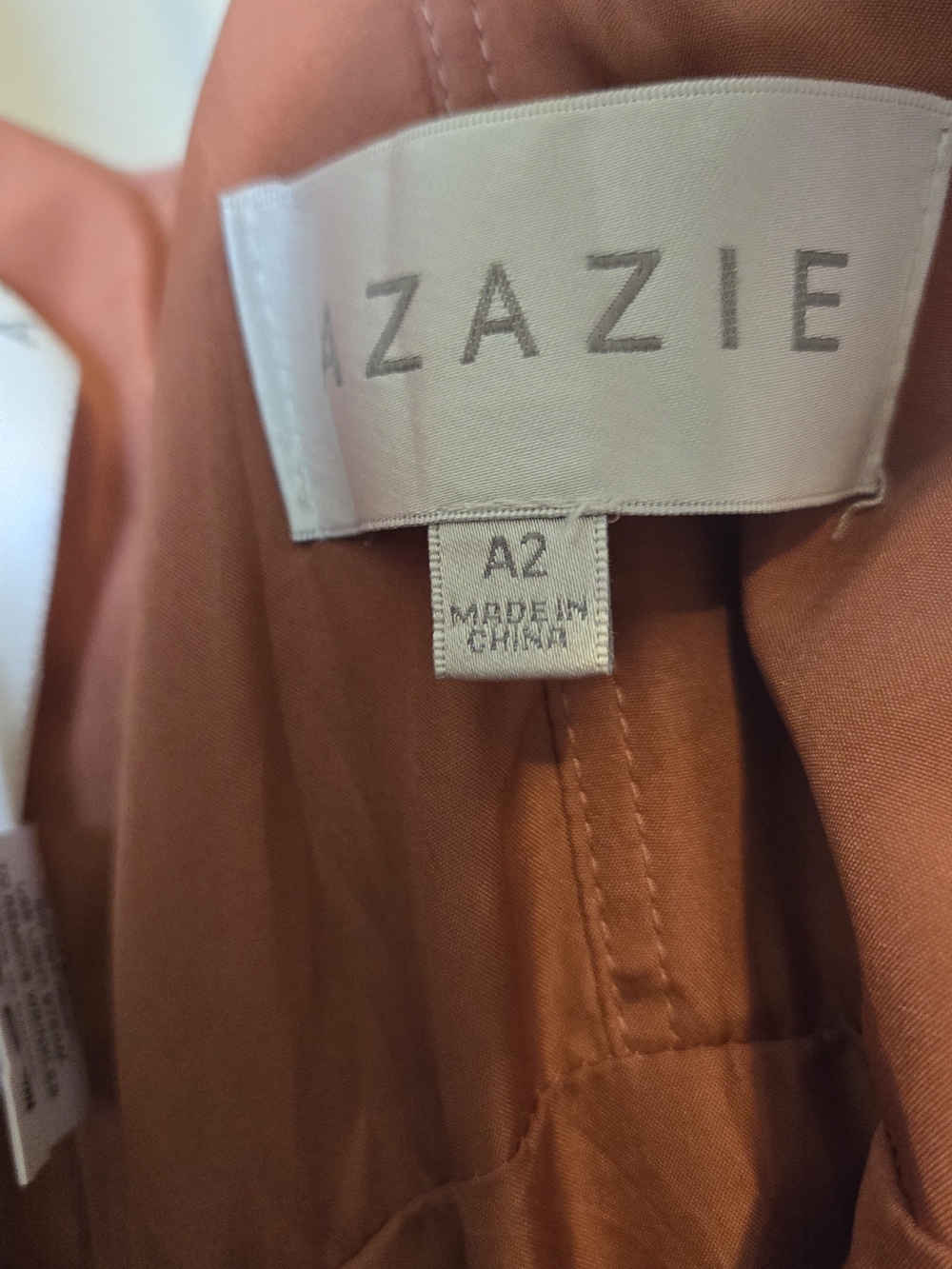 🎀Azazie Rose Dusty Pink V-Neck Ruched Chiffon Maxi Dress - Picture 4 of 5